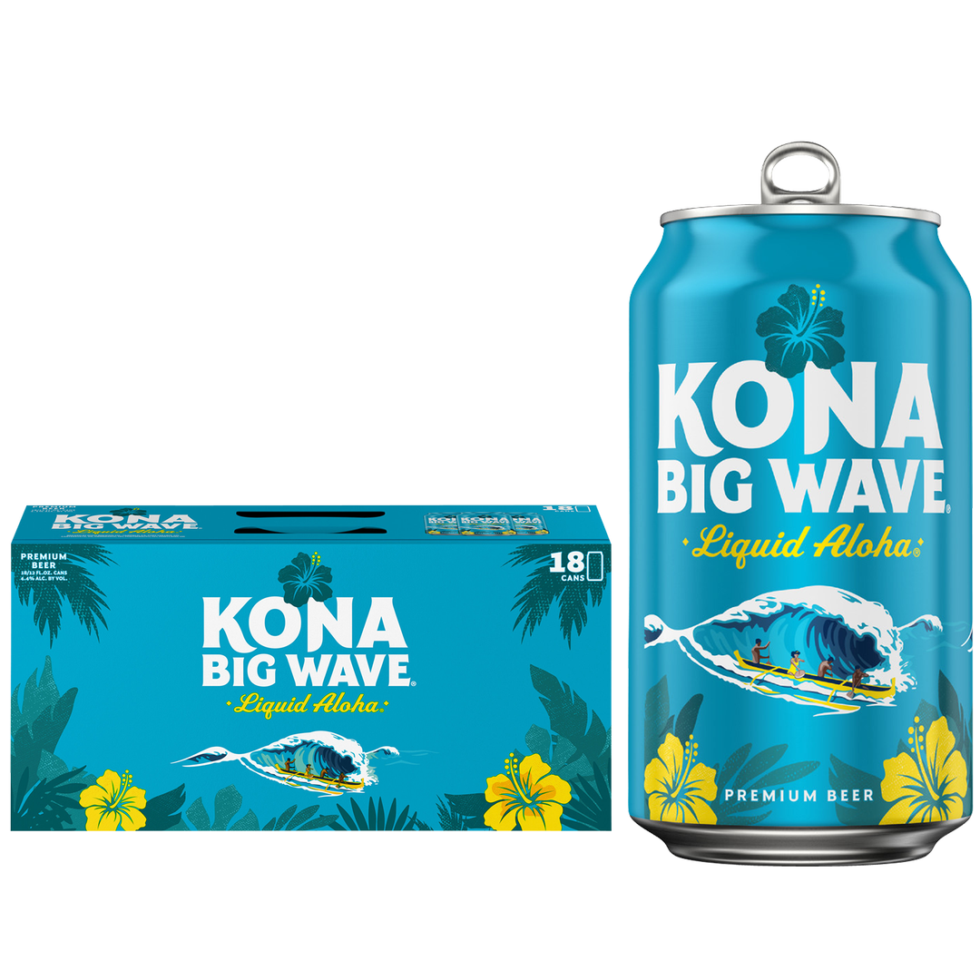 Kona Big Wave Premium Beer 18pk 12oz Cans 4.4% ABV