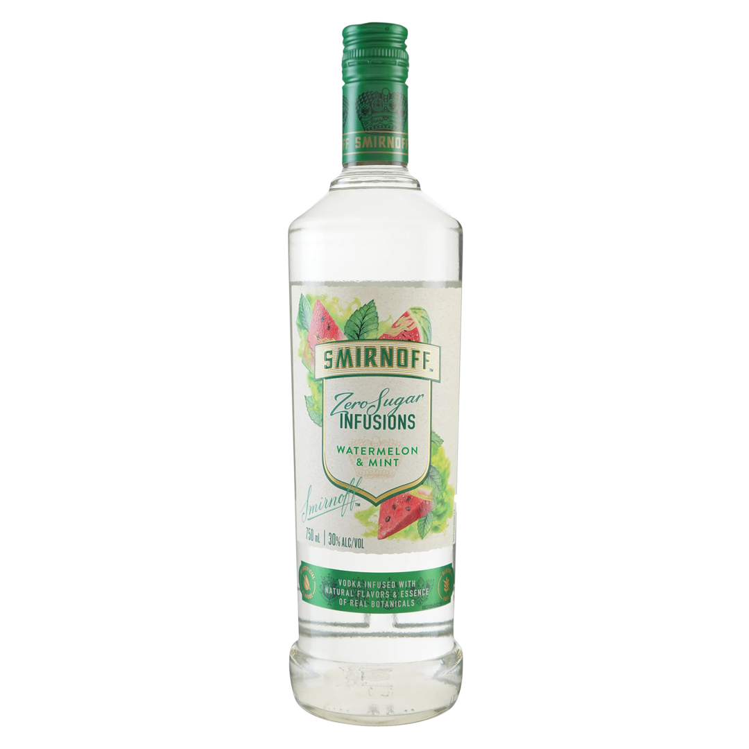 Smirnoff Zero Sugar Infusion Watermelon & Mint 750 Ml