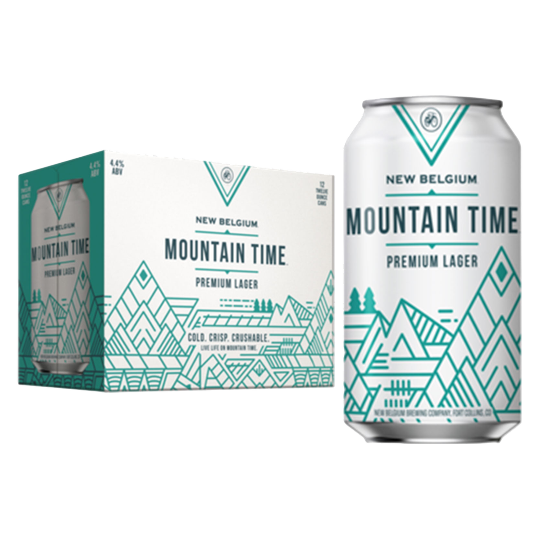 New Belgium Mountain Time Lager 12pk 12oz Can 4.4% ABV
