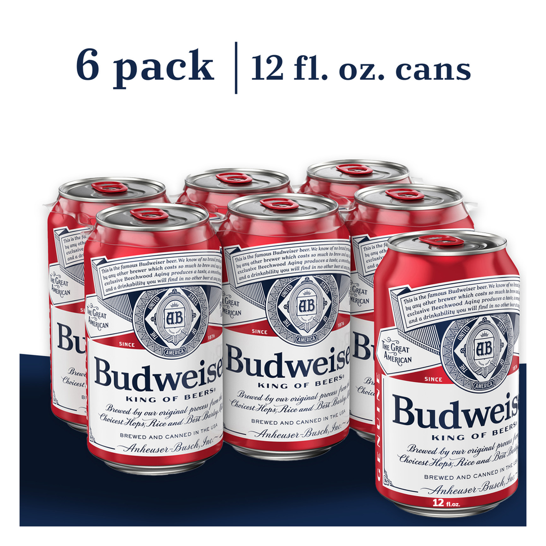 Budweiser 6pk 12oz Cans