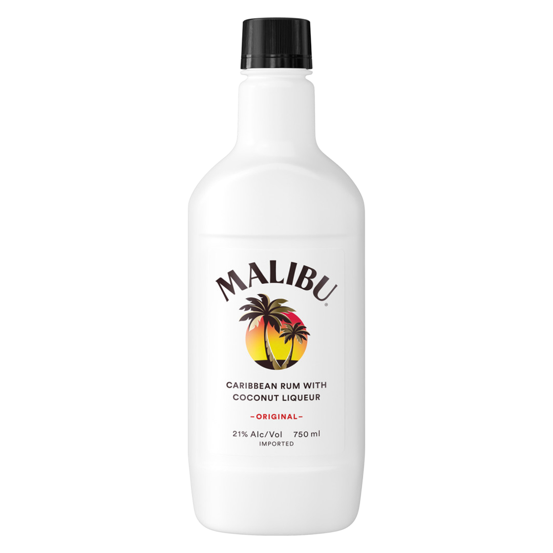 Malibu Coconut Rum Plastic