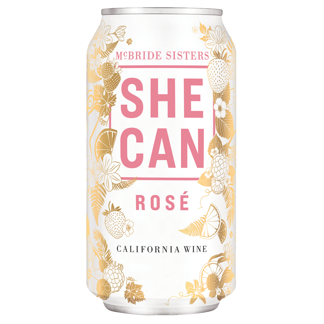 She Can Rose by McBride Sisters 375 ml Can