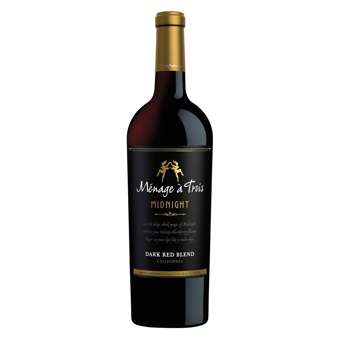 Menage a Trois Midnight Dark Red Blend