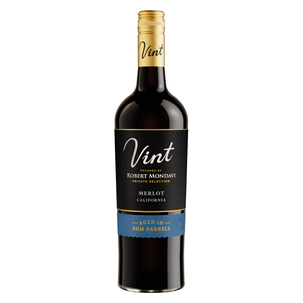 Vint Rum Barrel Aged Merlot, 750 mL Bottle