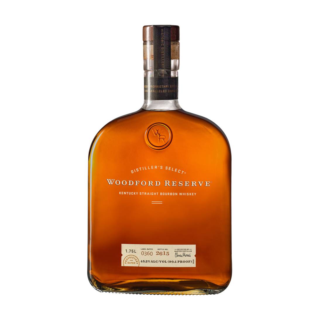 Woodford Reserve Kentucky Straight Bourbon Whiskey 1.75 L 90.4 Proof