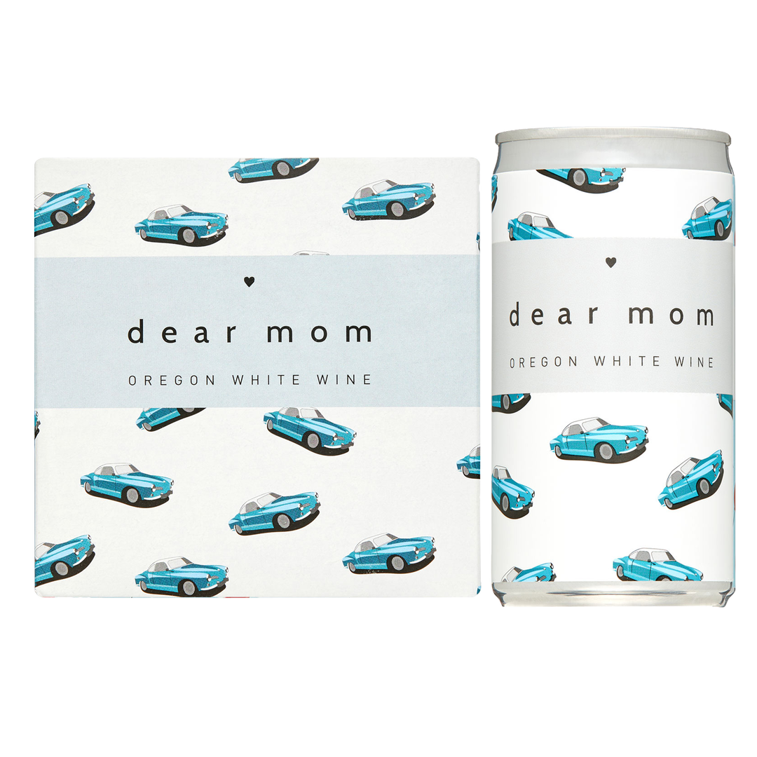 Dear Mom Oregon White Wine 4pk 187 ml Can