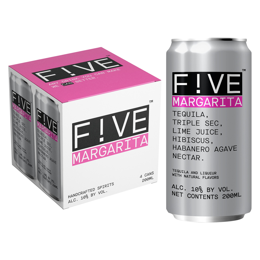 Five Drinks Co Margarita 4pk