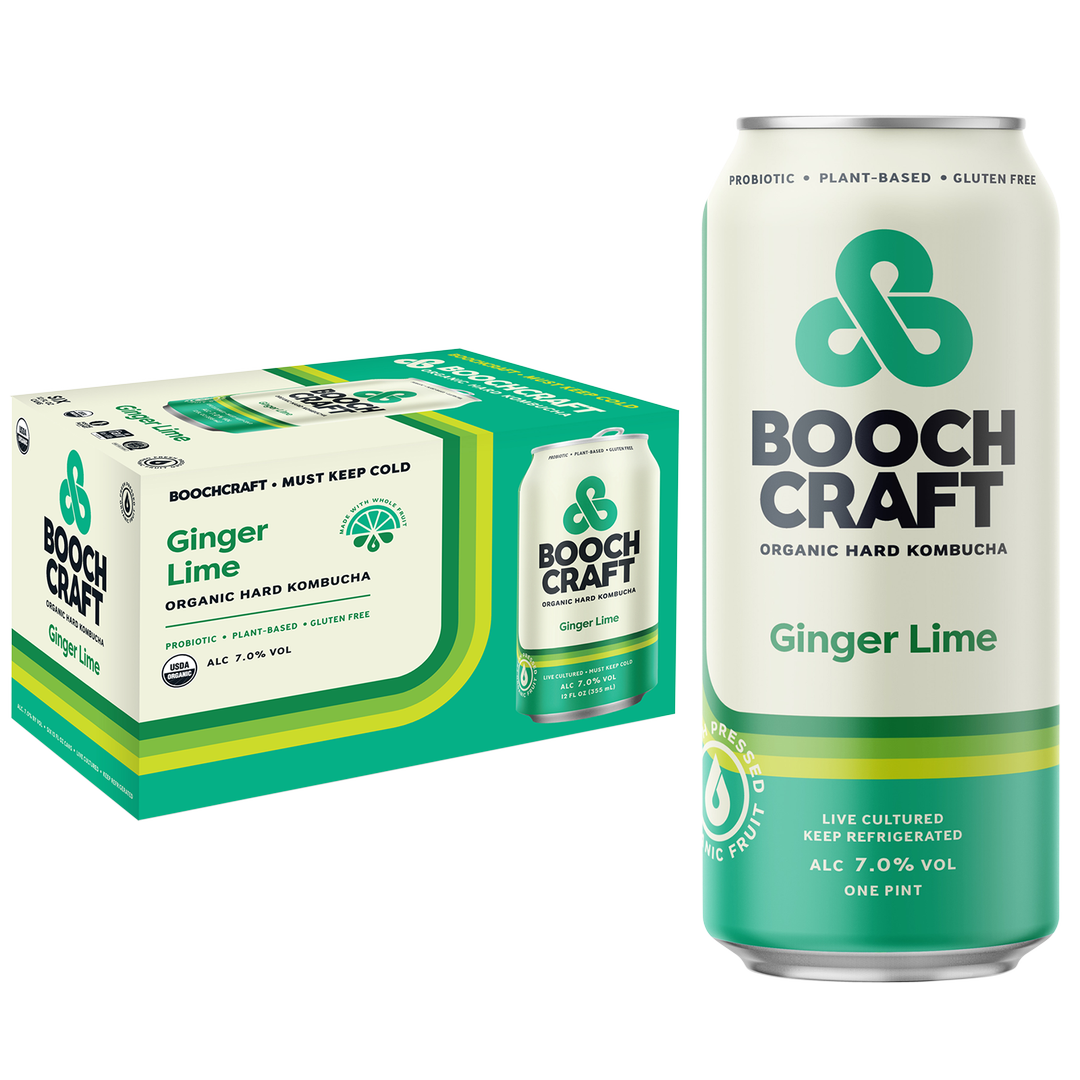 Booch Craft Kombucha Ginger Lime 6pk 12oz Can