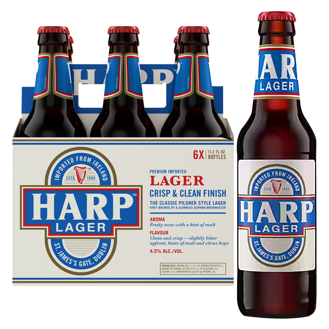 Harp Lager 6pk 11.2oz Btl 4.5% ABV