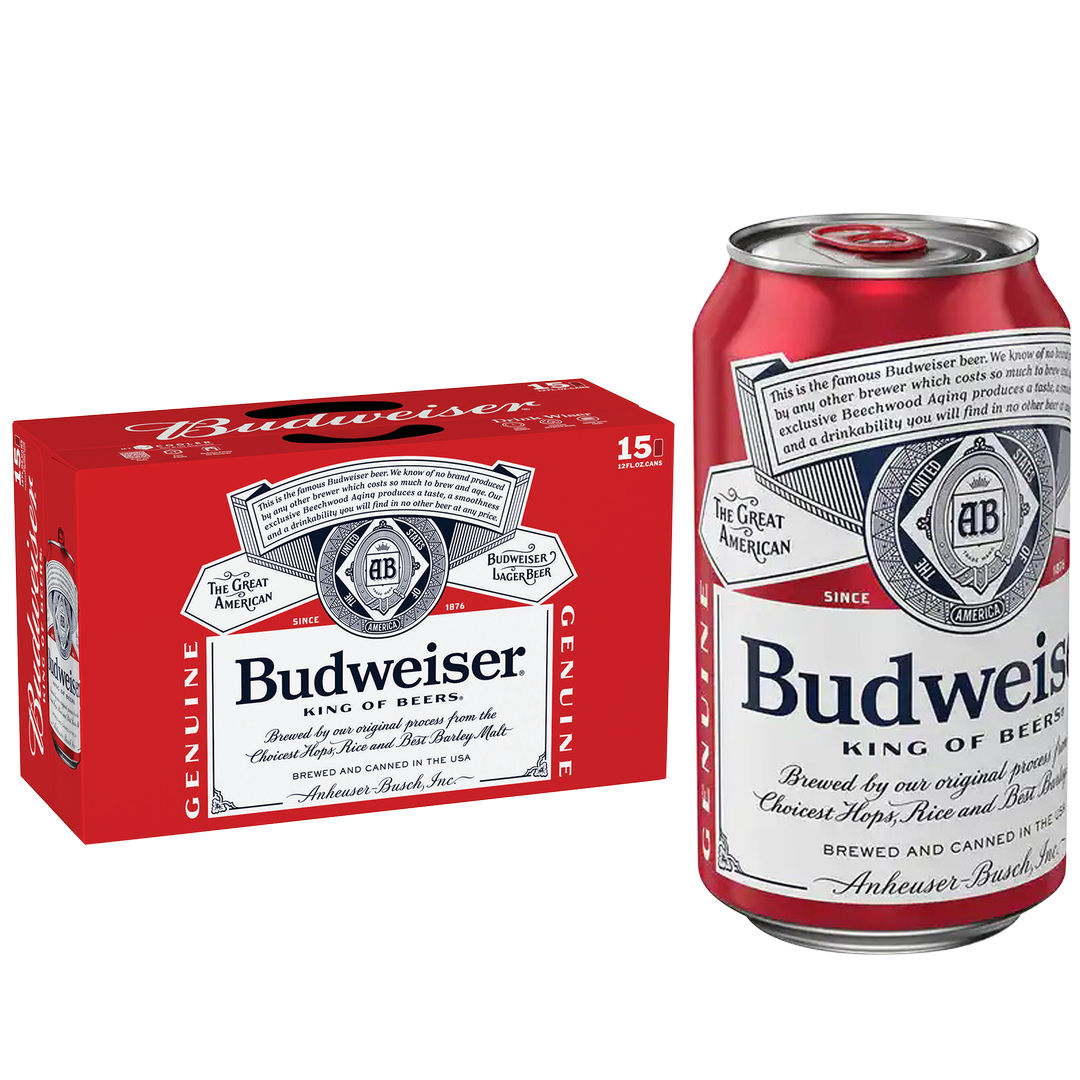 Budweiser 15pk 12oz Can 5.0% ABV