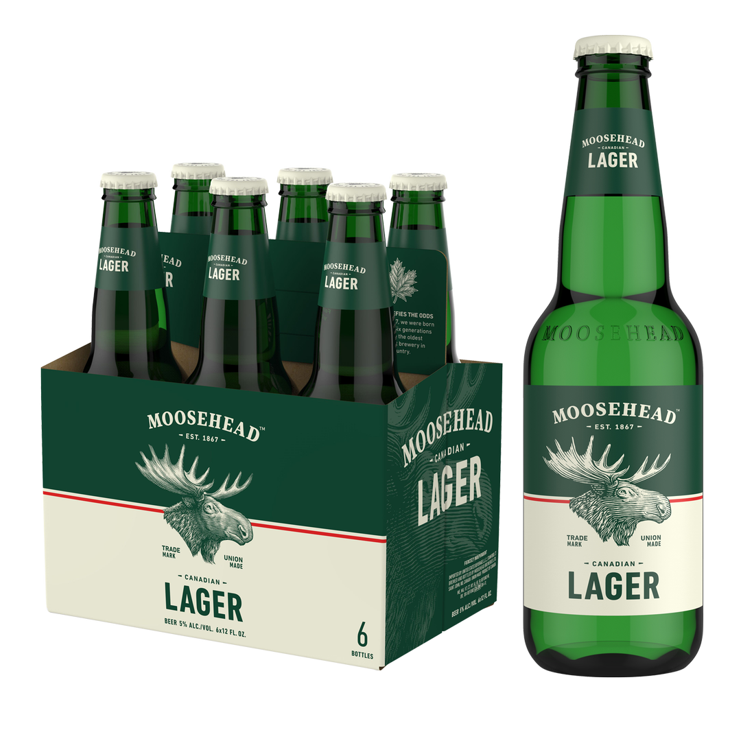 Moosehead Lager 6pk 12oz Btl 5.0% ABV