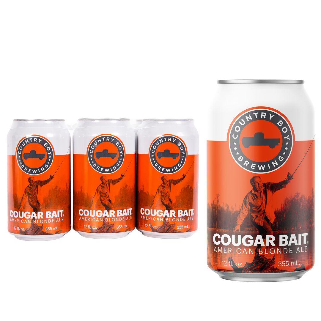 Country Boy Cougar Bait American Blonde Ale 6pk 12oz Can 4.5% ABV