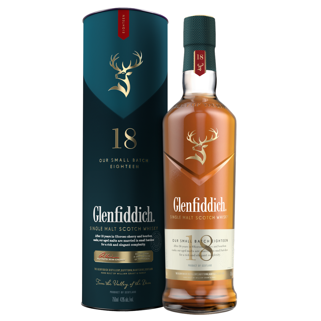 Glenfiddich 18 Year Old Single Malt Scotch Whisky 750 ml