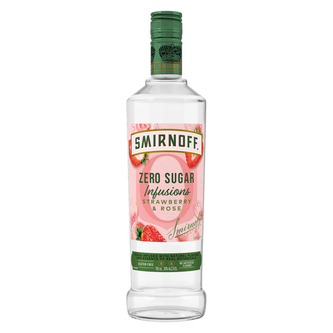Smirnoff Zero Sugar Infusions Strawberry & Rose Vodka