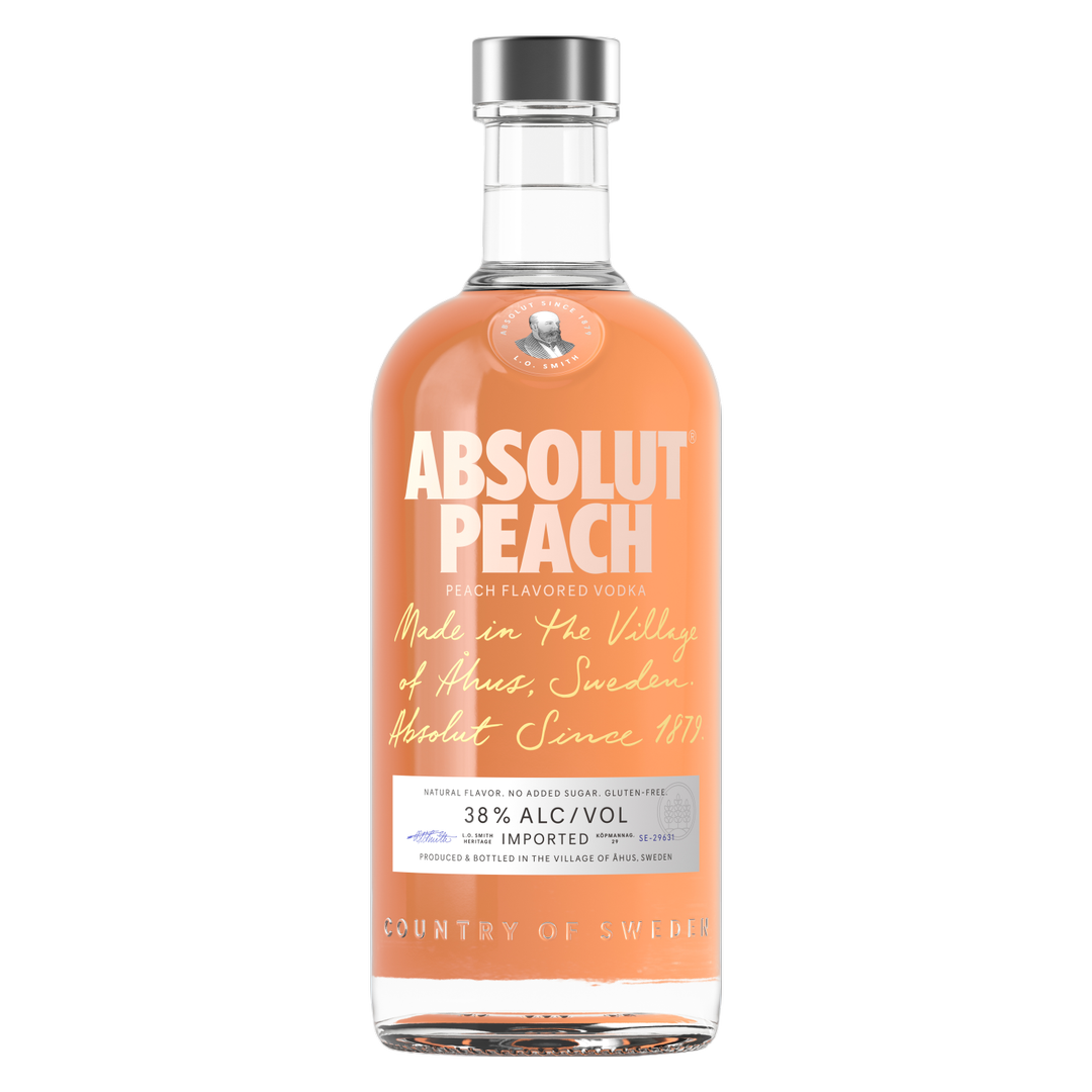ABSOLUT Peach Flavored Vodka 750 ML 76 Proof