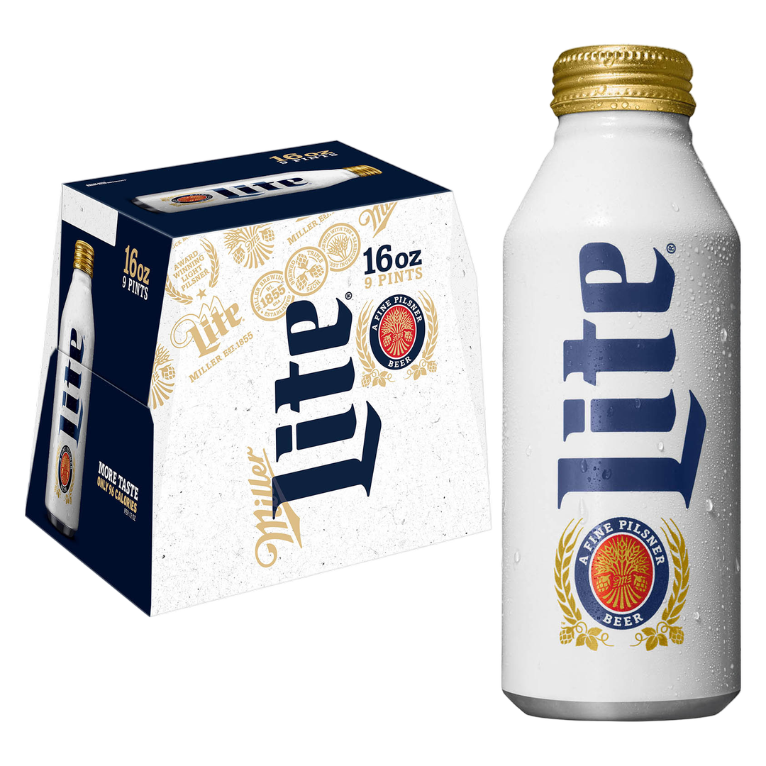 Miller Lite J Balvin Edition 9pk 16oz Aluminum Btl 4.2% ABV