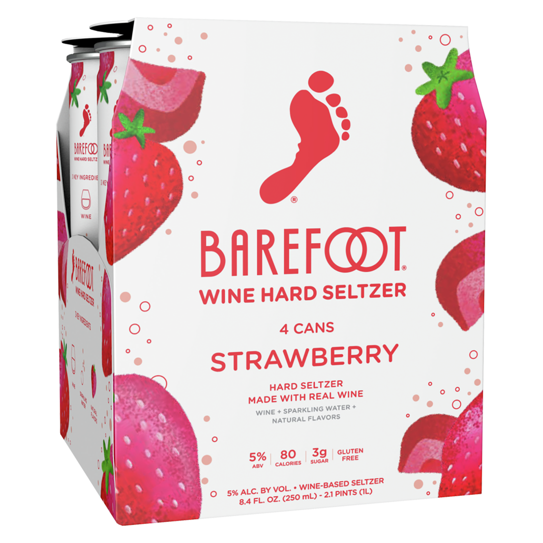 Barefoot Strawberry Hard Seltzer 4pk