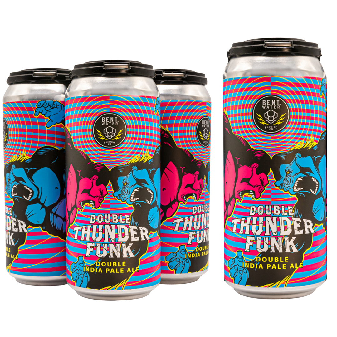 Bent Water Brewing Double Thunder Funk DIPA 4pk 16oz Can 9.2% ABV