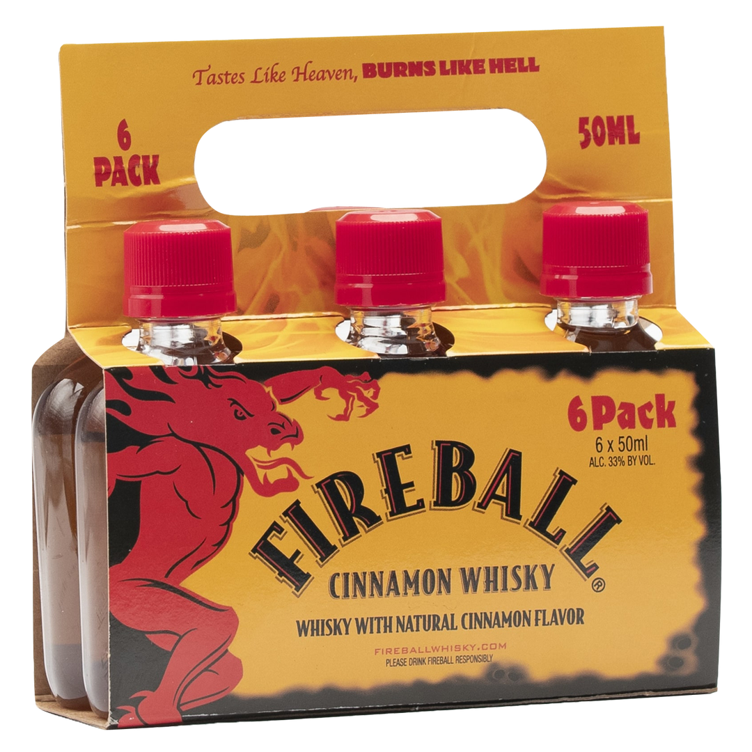 Fireball Hot Cinnamon Blended Whisky 6pk
