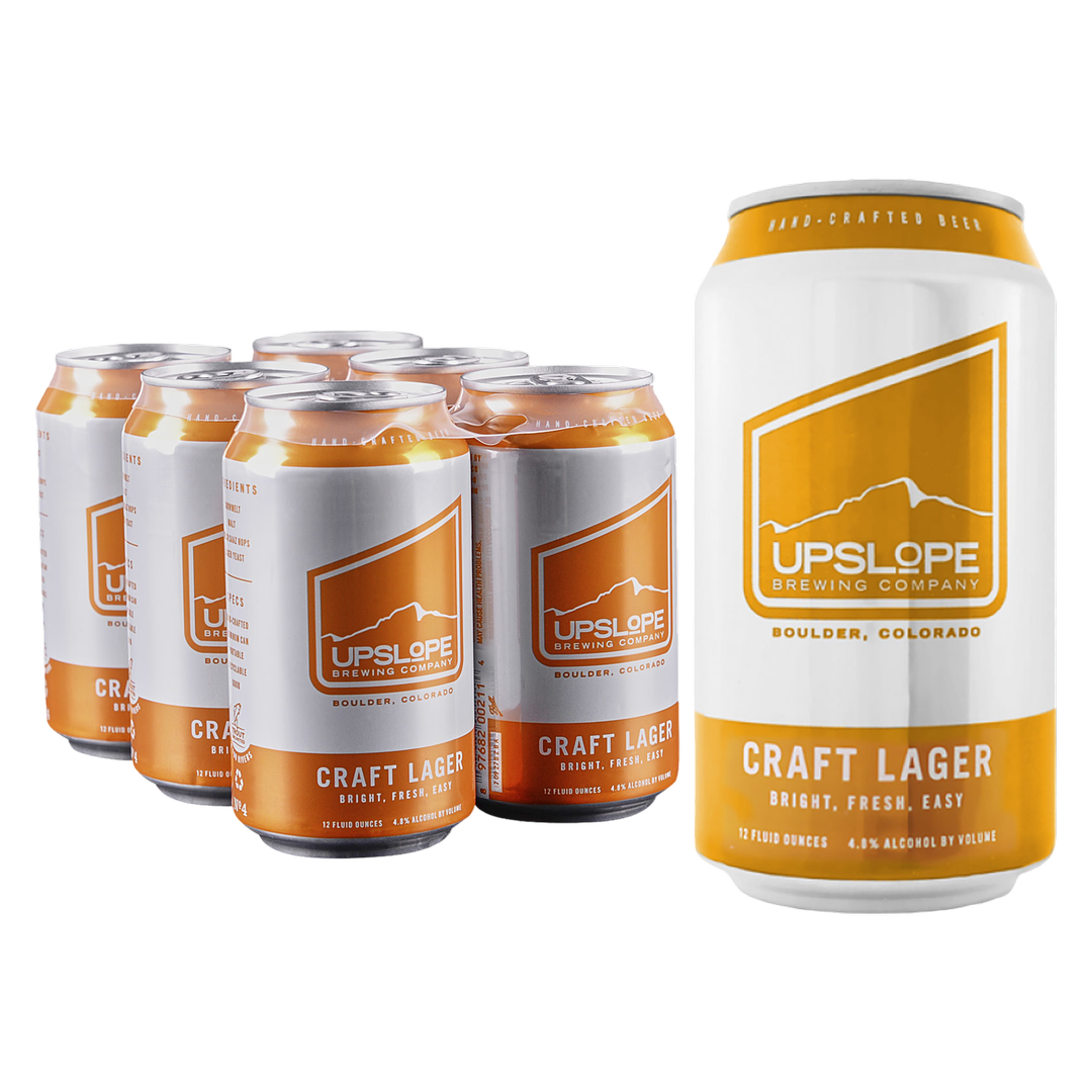 Upslope Craft Lager 6pk 12oz Can 4.8% ABV