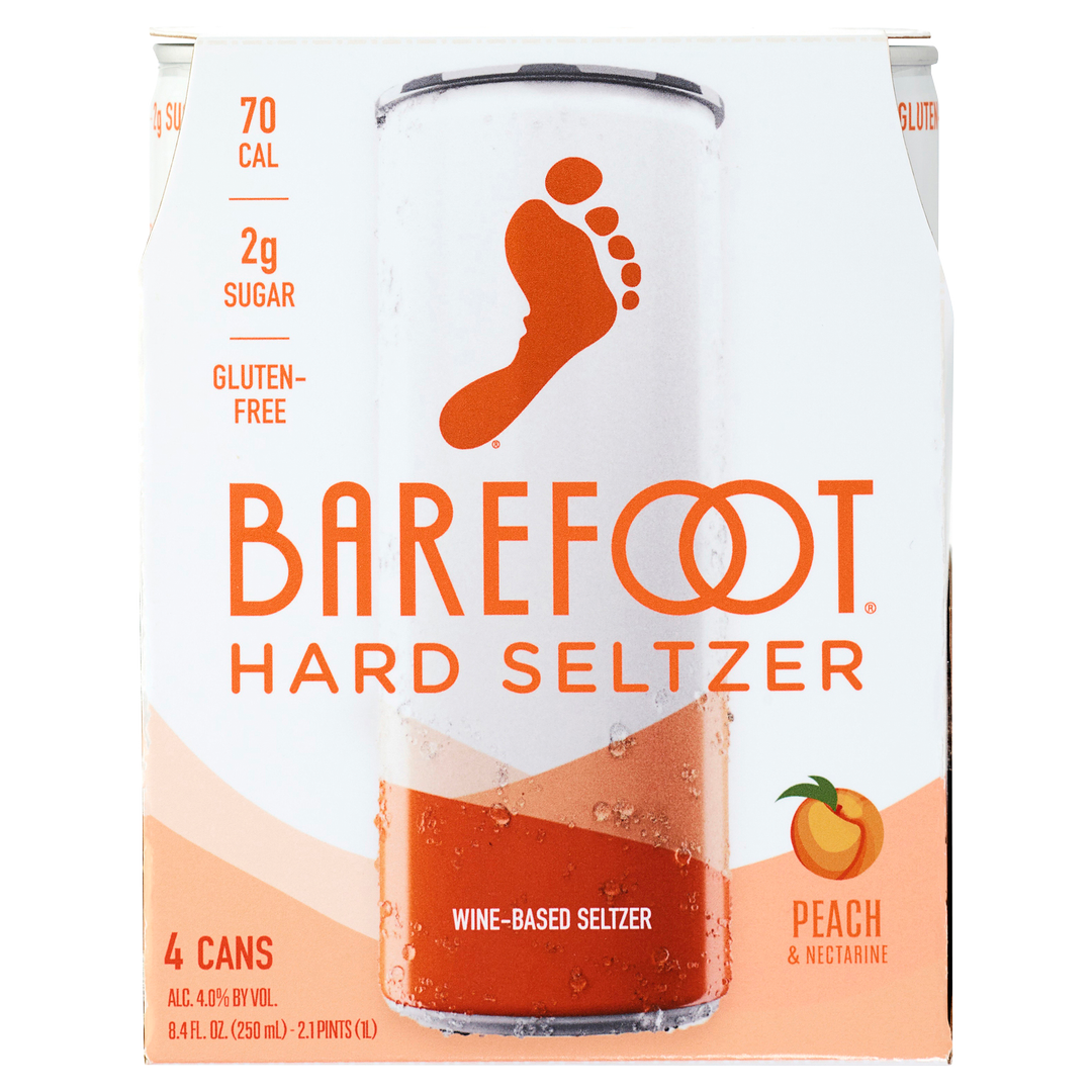 Barefoot Peach Hard Seltzer 4pk
