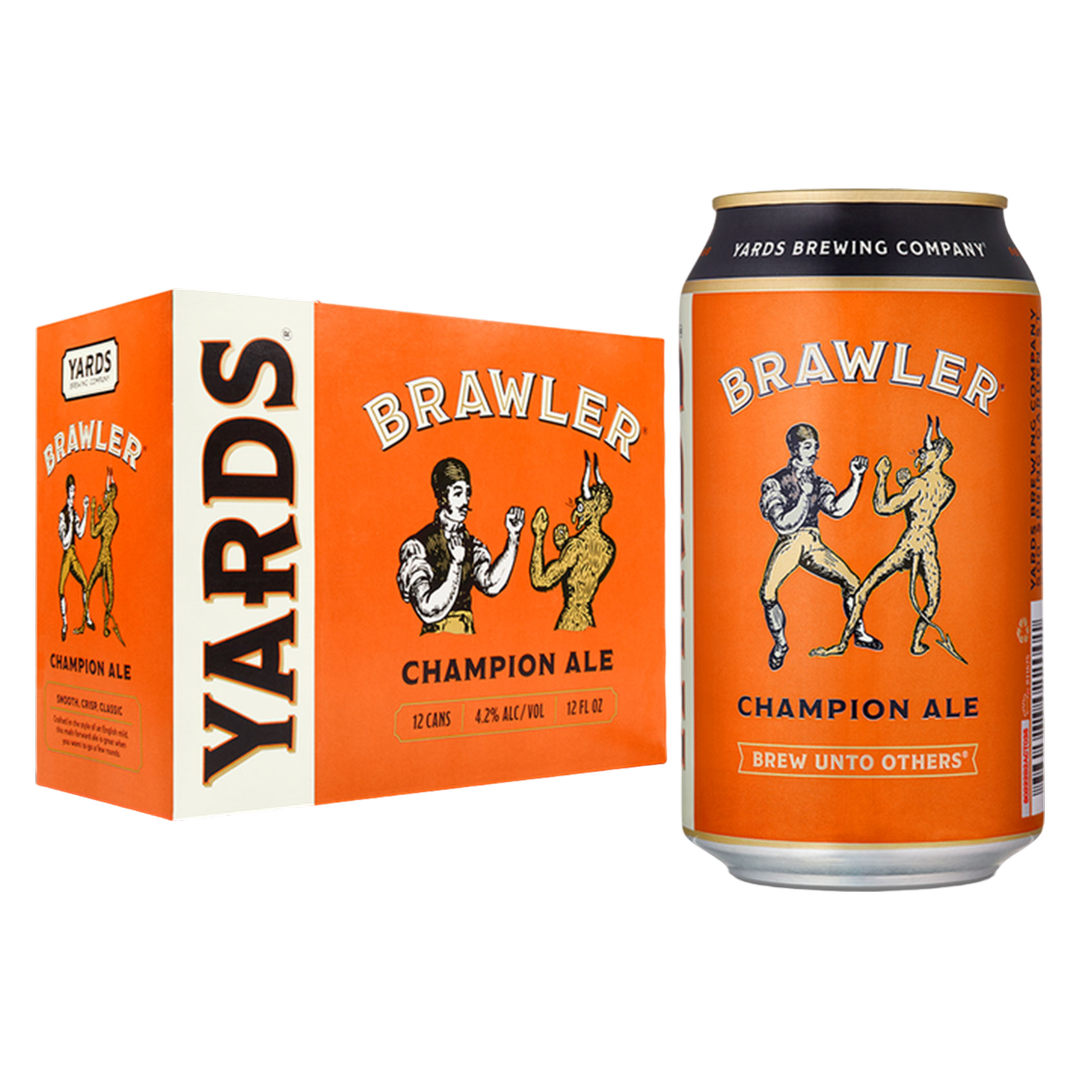 Yards Brawler Champion Ale 12pk 12oz Can 4.2% ABV