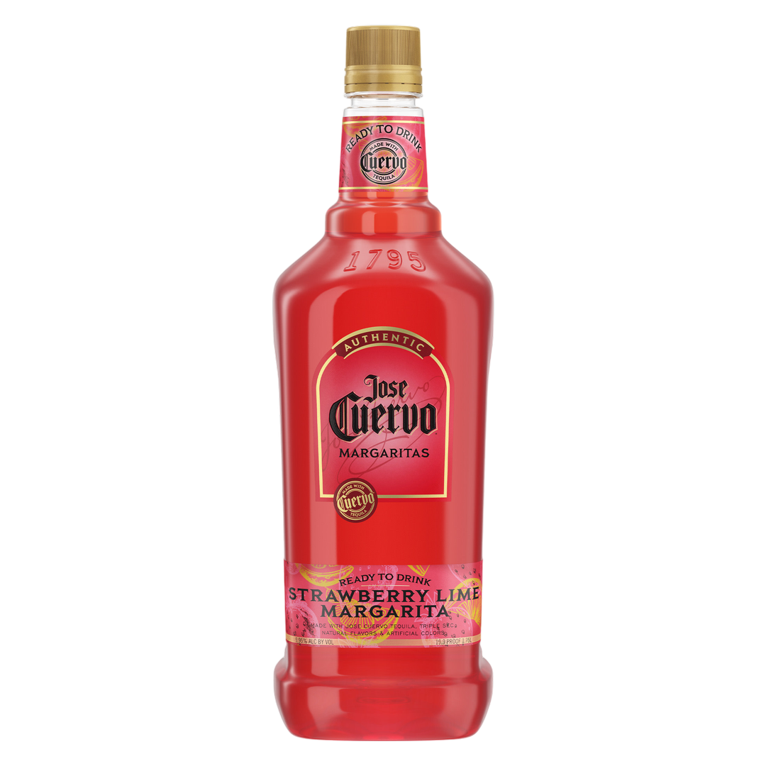 Jose Cuervo Authentic Margarita Strawberry Lime Ready to Drink Cocktail