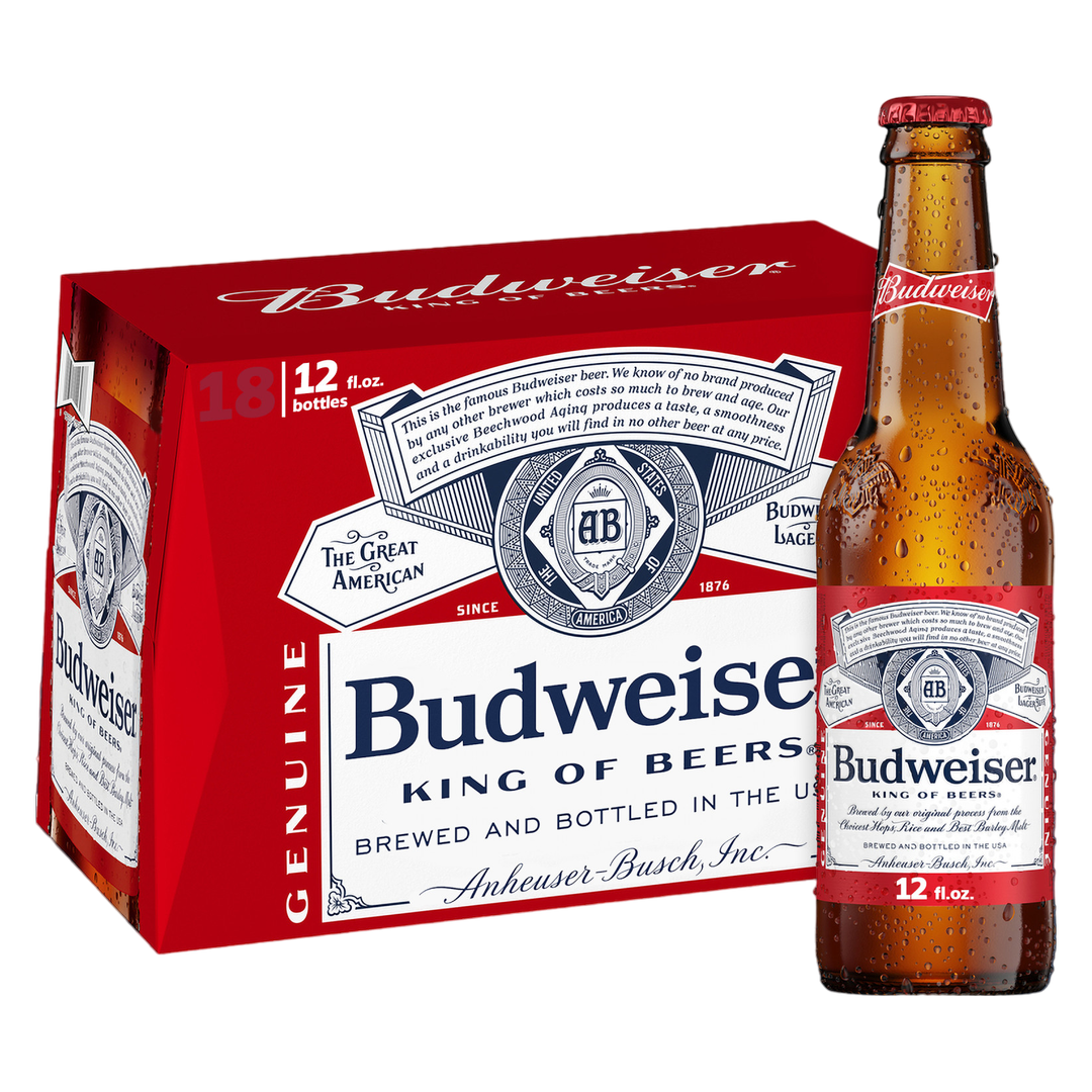 Budweiser 18pk 12oz Btl 5.0% ABV
