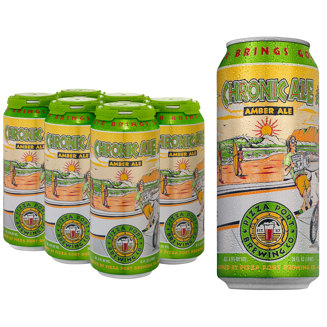 Pizza Port Chronic Ale Amber 6pk 12oz Can 5.0% ABV