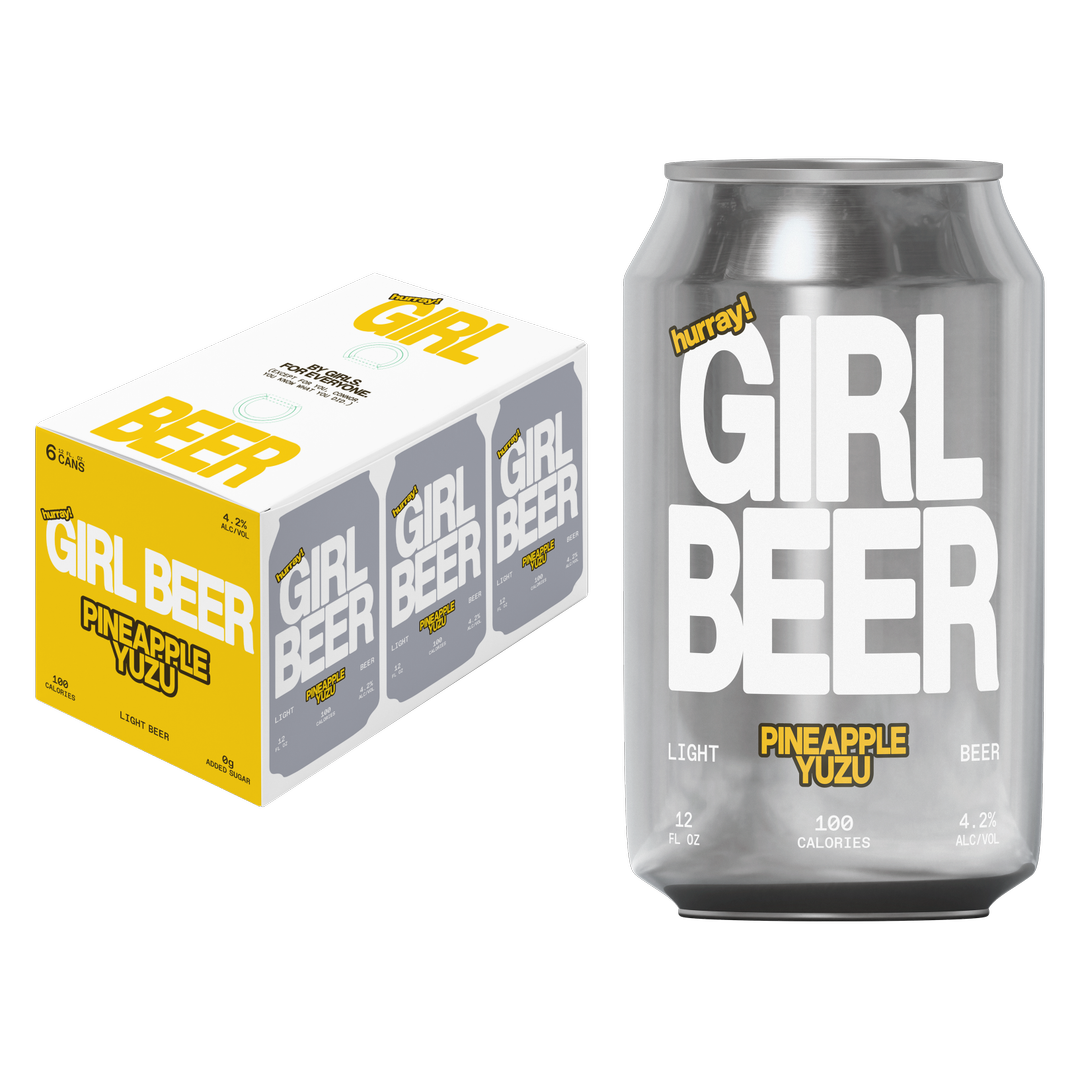 Hurray! Girl Beer Pineapple Yuzu Light Beer 6pk 12oz Can 4.2% ABV