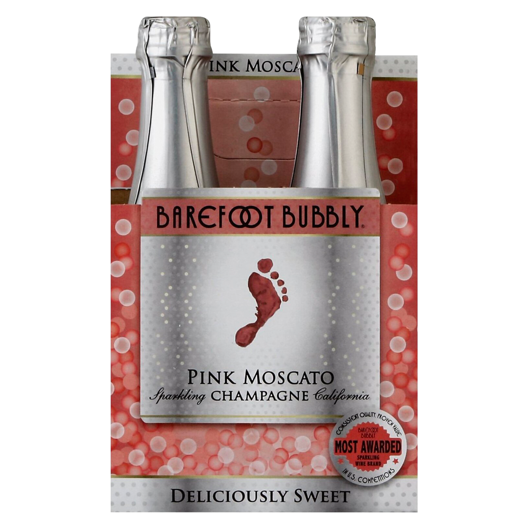 Barefoot Bubbly Pink Moscato 4pk